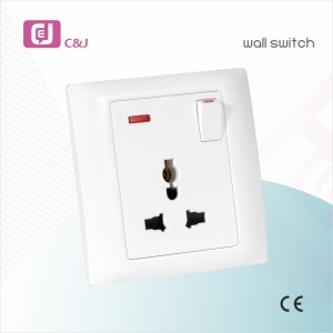 Customized multi-function yemen series wall switch and socket with 1gang switch