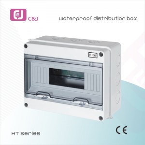 C&J Electrical China Manufacturer HT series ABS MCB electrical power waterproof distribution box