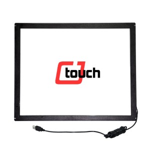 17 inci Luar ip66 Waterproof Touchscreen IR Toel Panel Self AR AG kaca tempered pigura layar rampa infra red pikeun Self Service Kios