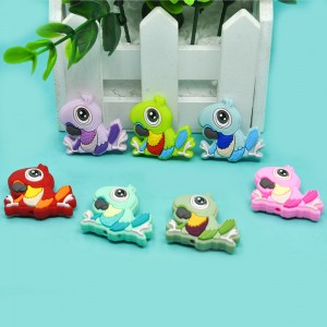 Chang Long new cartoon parrot baby teething focal beads for pens making