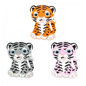 Factory making Silicone Teething Toy - New Tiger shape Silicone Baby Teether Teething Food silicone teether – Chang Long