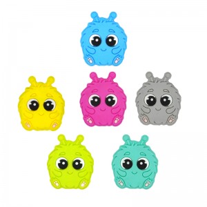 Food grade hairball monster baby sooth Silicone focal Beads