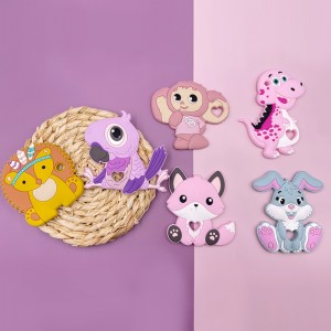 Buy Cartoon BPA Free Rodent Teeth Necklace Food Grade Baby Chew Toy Cloud Wholesale Silicone Teether