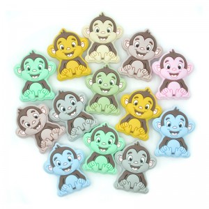 Manufacturer of Silicon Baby Teething Beads For Pacifier - 2022 New monkey bpa free silicon baby teething silicone beads – Chang Long
