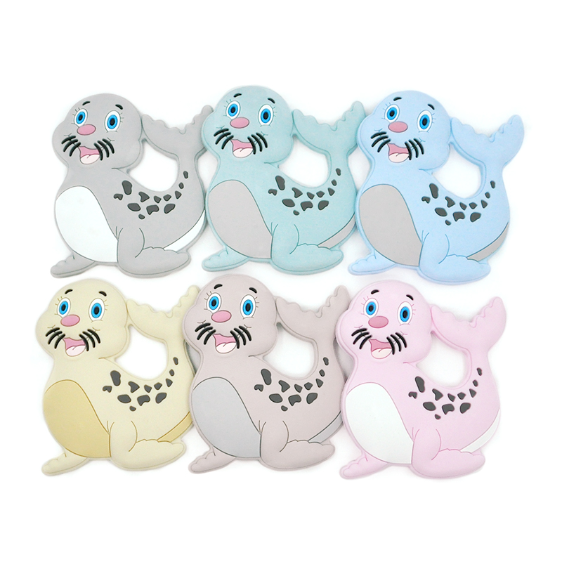 Chinese Professional Silicone Teether For Teeth - Cute sea lion Silicone Teether Baby Wholesale Factory Silicone Teether – Chang Long