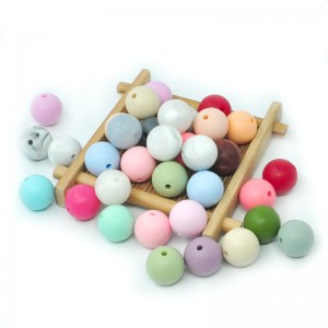 DIY BPA Free Baby Chew Teething Silicone Beads For Baby