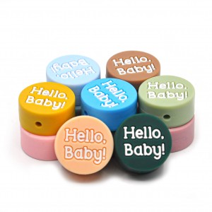 Wholesale chang Long custom high-quality silicone hello baby focal