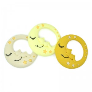 Competitive Price for How To Make A Silicone Teether - Cute Moon shape baby teething Silicone Teethers Wholesale – Chang Long