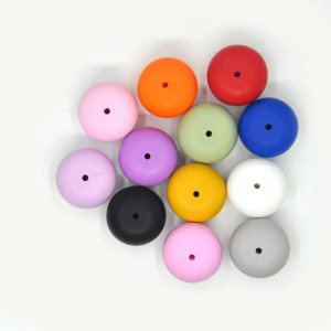Online Exporter New Silicone Beads Teether Food-Grade Chewing Teeth Bead DIY Nipple Chain Jewelry Accessories