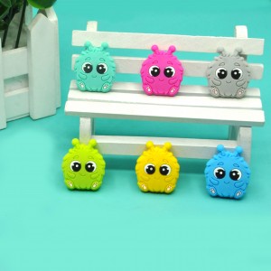 Food grade hairball monster baby sooth Silicone focal Beads