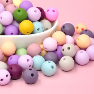 China Factory for Bracelet Silicone 2022 Bead - 100% Food grade Bpa free Double porous silicone beads for pens. – Chang Long