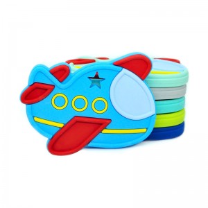 Cute plane Silicone Baby Teether Teething Toys