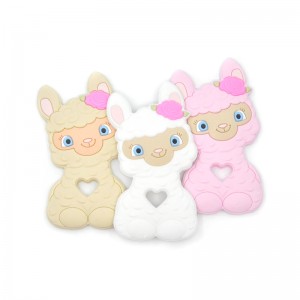 Cute Alpaca Silicone Teething Toys For Babies silicone teethers