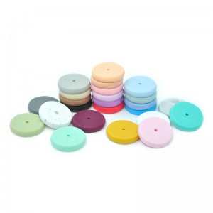 BPA Free Coin Silicone Beads Silicone Teething Beads Wholesale