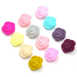 Best Baby Gift chewing baby toy silicone Litter Rose beads