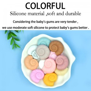Wholesale OEM Silicone Loose Baby Bead DIY Chewable Colorful Teething Pacifier Chain Bracelet BPA Free Silicone Beads