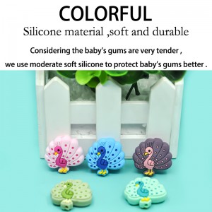 Europe style for 15mm Silicone Beads Baby Teether BPA Free Food Grade Silicone Baby Toys Newbor Accessories Chews Pacifier Chain Clips Beads DIY