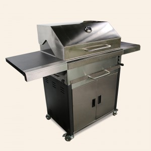 Stainless steel charcoal grill
