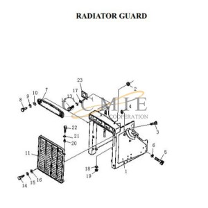 08037-03614 bulldozer ring Pengpu PD220Y-1 PD220Y-2 radiator guard parts