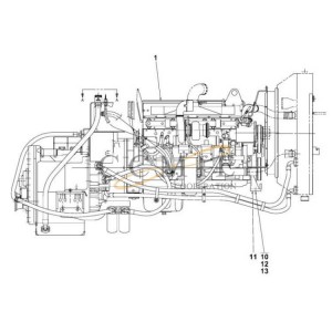 Cummins QSM11-TE32418 reach stacker engine spare parts A40300.0300