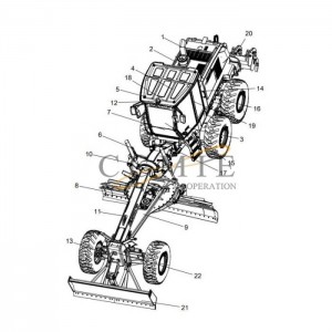 380500761 engine system XCMG 380500001 GR165 grader motor spare parts