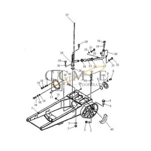 T21.21.6 tooth cover Pengpu PD220Y-1 bulldozer main frame parts