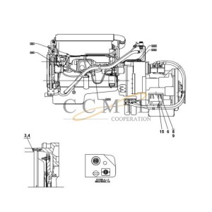 Reach stacker Volvo TE32418-11 transmission spare parts