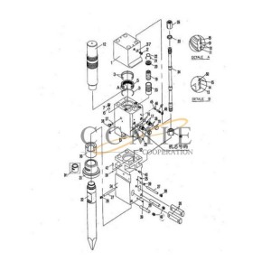 860120144 regulating spool XCMG XE215C 803007111 breaking hammer parts