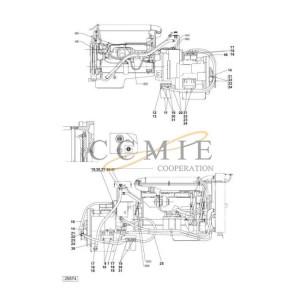 Volvo TWD1240VE-TE32418 lubrication spare parts A41665.0100