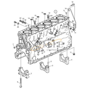 TWD1240VE 923736.0944 cylinder block Kalmar reach stacker parts