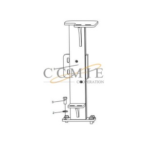331409822 fixed support assembly XCMG mining truck spare parts