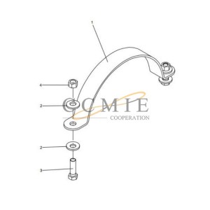 331403800 hoop XCMG mining truck spare parts