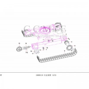 10608118 walking device Sany excavator spare parts
