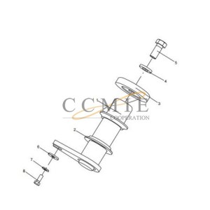 331409778 pin assembly XCMG mining truck spare parts