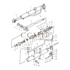 707-42-12012 bulldozer liner PD220Y-1 PD220YS cylinder parts