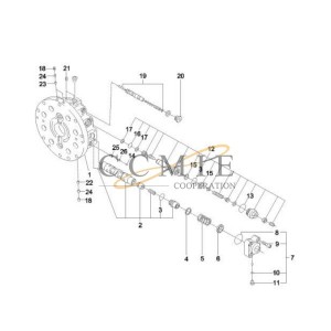 60008648 spring guide ring Sany excavator spare parts