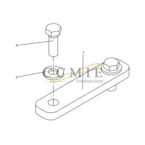 331403962 pressure plate XCMG mining truck spare parts