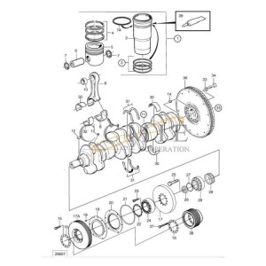 920871.0073 engine crank mechanism Kalmar reach stacker spare parts