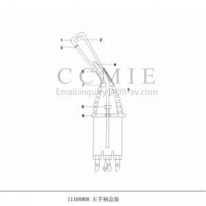 11168808 left handle assembly excavator spare parts