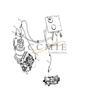 803172165 connector XE265C XCMG excavator spare parts