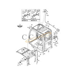 2038764 Bracket HITACHI EX890LCH HYDRAULIC EXCAVATOR  spare parts
