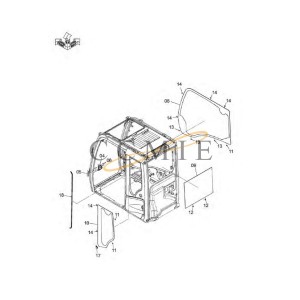 XB00000900 Hanger HITACHI EX890LCH HYDRAULIC EXCAVATOR  spare parts