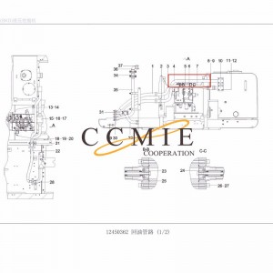 11539449 Oil return steel pipe assembly excavator spare parts