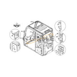 XB00000908 Bracket HITACHI EX890LCH HYDRAULIC EXCAVATOR  spare parts