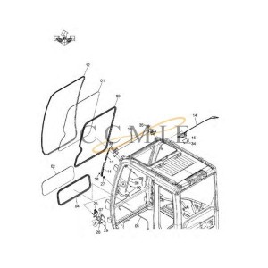4680673 Hangar HITACHI EX890LCH HYDRAULIC EXCAVATOR  spare parts