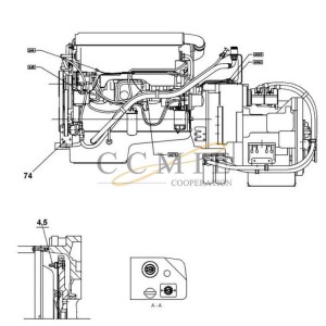 TWD1240VE-TE32418 Volvo engine spare parts A41665.0700 A41665.0800