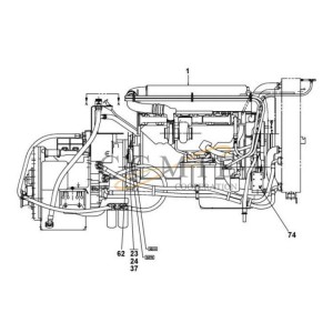 TWD1240VE-TE32418 Volvo engine spare parts A41665.0700 A41665.0800