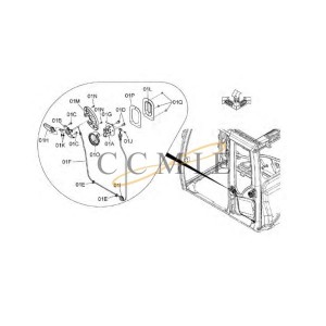 4662724 Frame HITACHI EX890LCH HYDRAULIC EXCAVATOR  spare parts