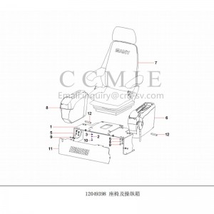 12049398 seat and control box excavator spare parts