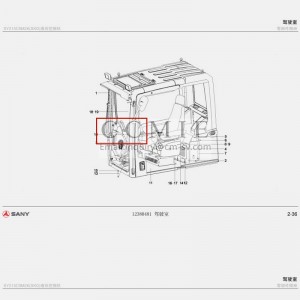 12076176 Walking control mechanism Sany excavator spare parts